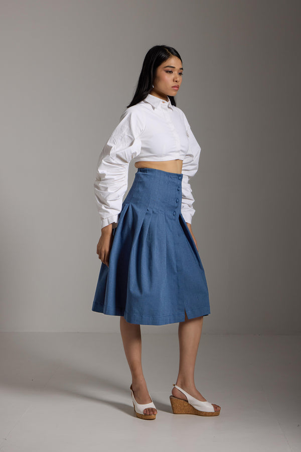 Cloud Cascade Crop-Top