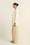 Ivory White Loop Blouse
