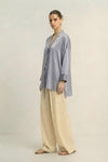 Steel Grey Loop Blouse