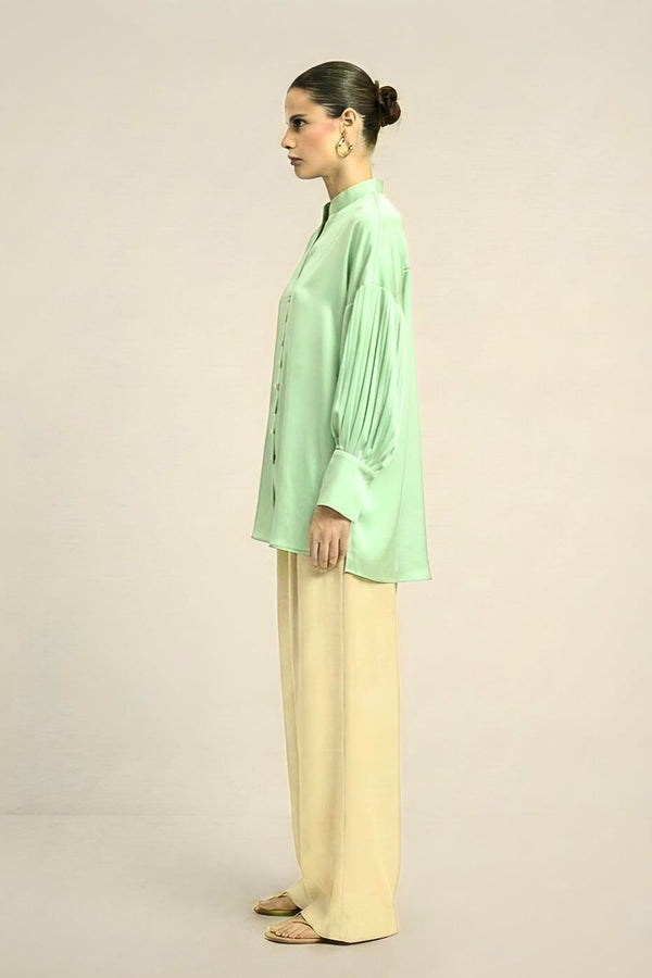 Ash Green Kaftan Blouse