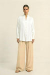 Ivory White Kaftan Blouse