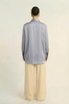 Steel Grey Kaftan Blouse