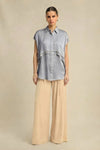 Steel Grey Coin Flap Shirt