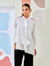 White Asymmetric Shirt