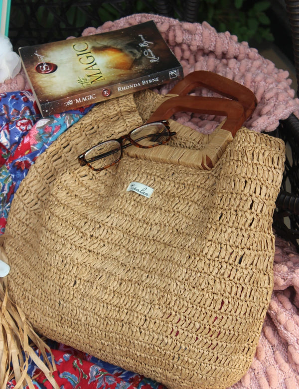 Raffia Natural Tote