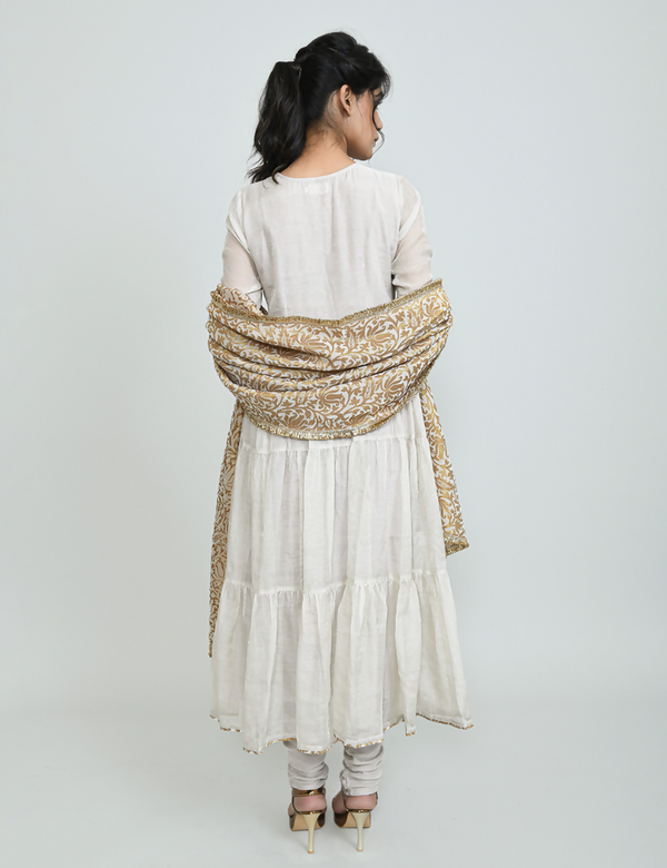 Alamzeb Tissue Angarkha Suit