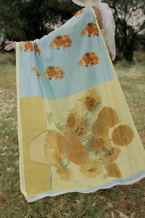 Sunflowers Saree