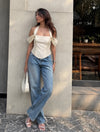 Nightfall Wine Corset Top