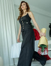 Denim Corset & High Waist Pant