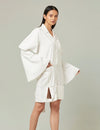 Lucie inverted shirt dress with bell sleeves