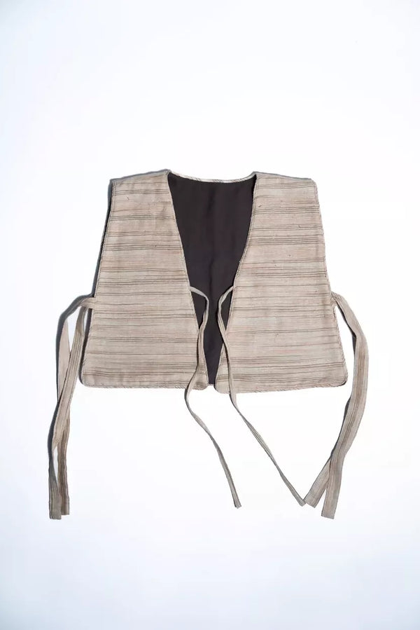 Reversible Bib- Walnut