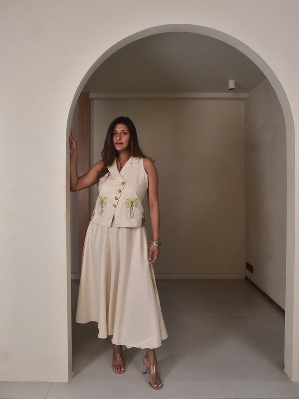 Amara Applique Vest Set