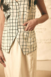 ATBW - AN Reversible Waistcoat with Bloom Pencil Skirt