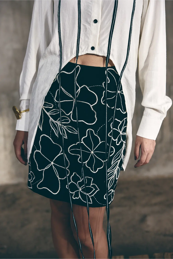The Space Between - Interval Shirt with Canvas Skirt