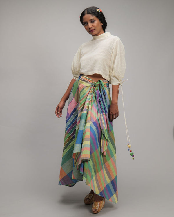 Astolfo Roll Collar Crop Top