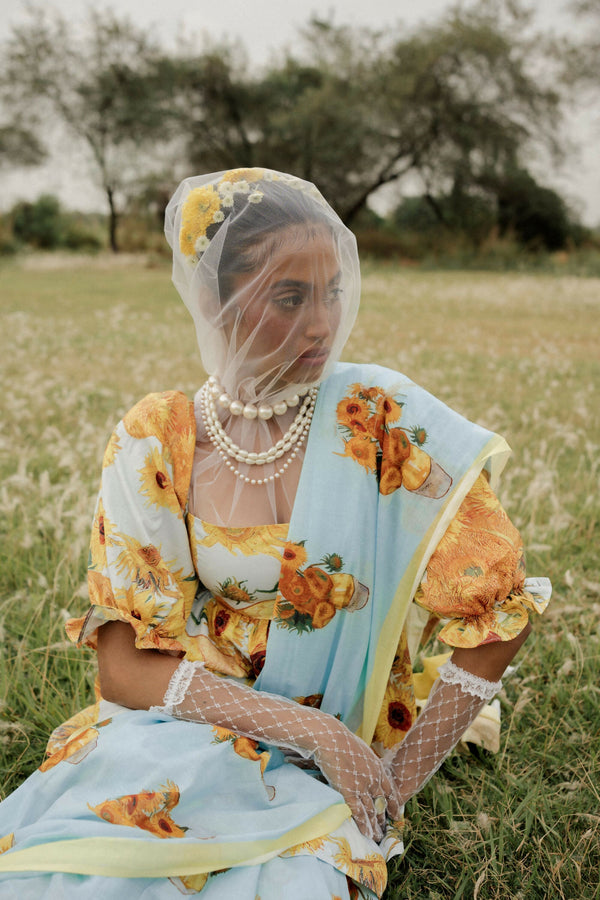Sunflowers Saree