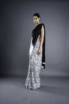 Honeycomb Satin Ombre Saree