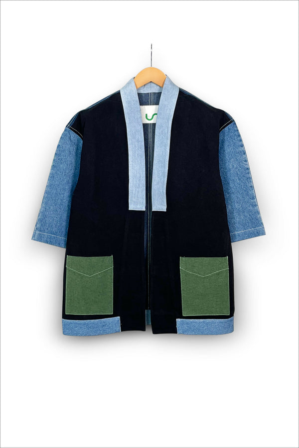 Un Denim - Upcycled Denim Kimono Jacket | 173