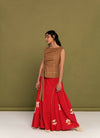 Supriya top and skirt set