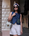 Un Denim - Dark Indigo Short Top X Waist Coat