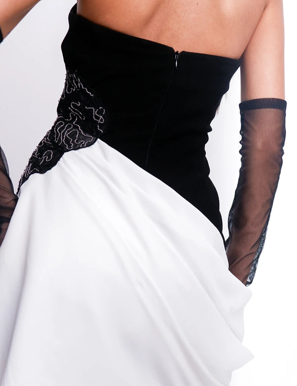 SILVER DUSK BLOOM DRESS