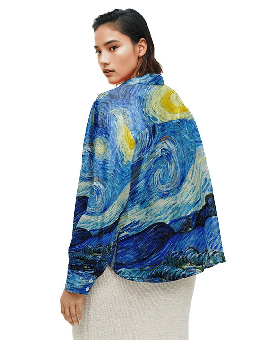 Starry Night Shirt for Women
