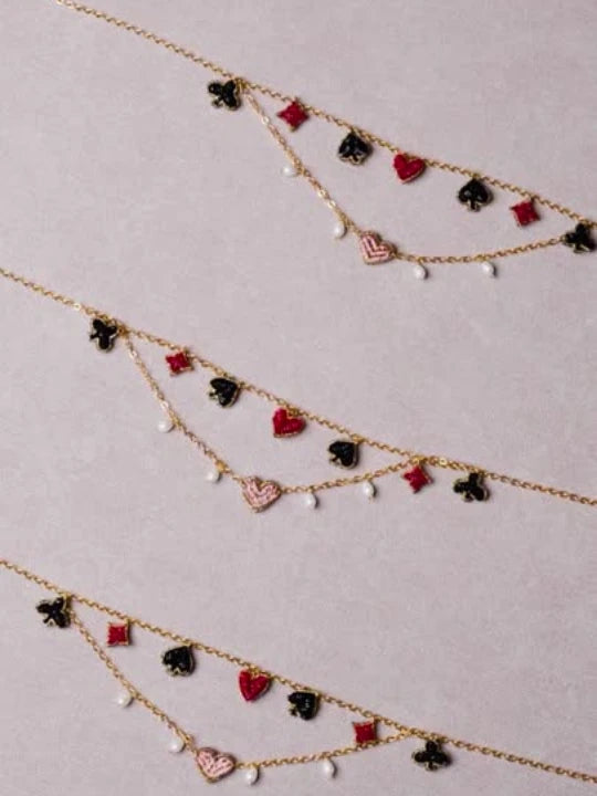 Suits Of Cards Charms Chain