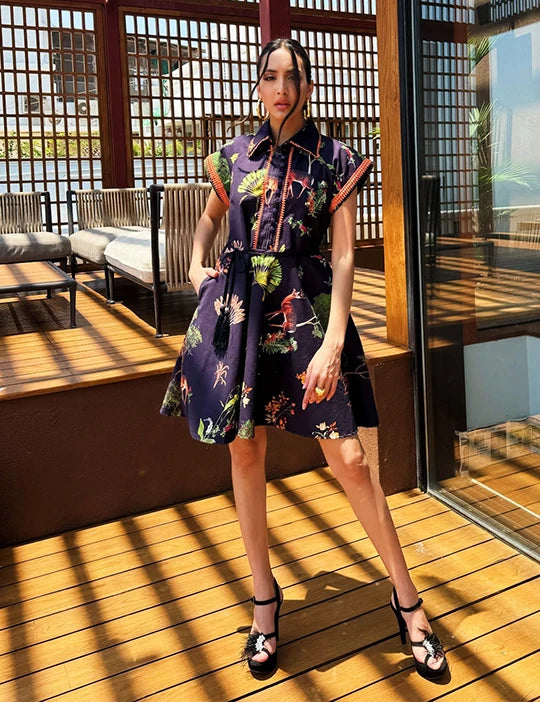Cannes Cap Sleeve Dress