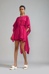 fringed kaftan set - Pink