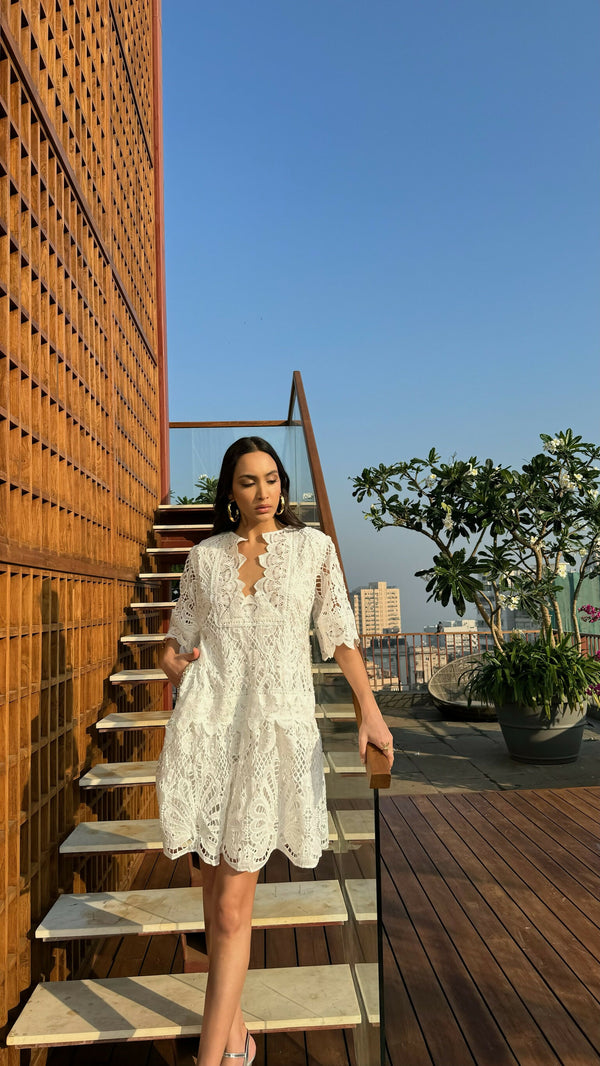 Sicily Dress white