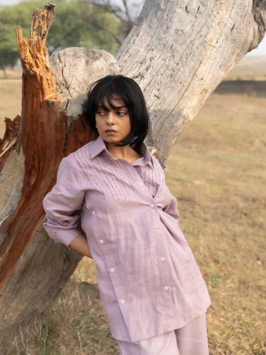 Eden Crossline shirt - Lilac