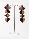 Dual Tone drop Earrings