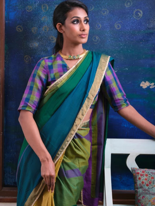 Leela check blouse