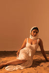 Poe Satin Drape Dress