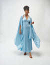 Powder Blue dress with cover up