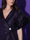 Organza Blazer with Swarovski( Half Sleeves)
