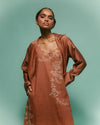 CATTLEYA DRESS BROWN