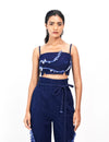 WEATHERED INDIGO BUSTIER
