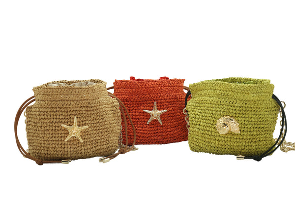 Raffia Bucket Bag