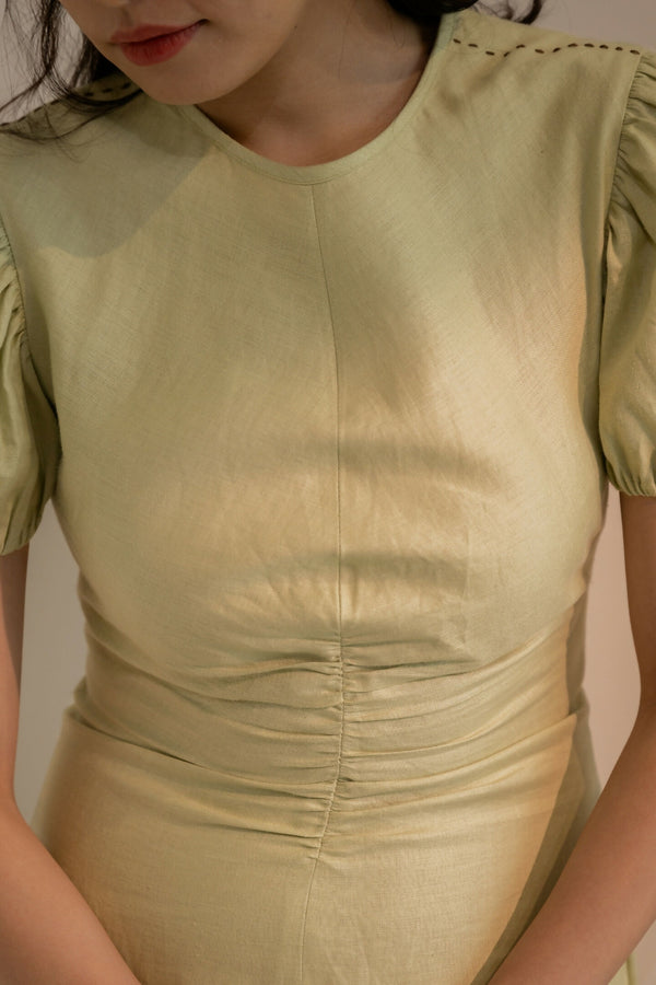 Dew Mint Cinched Dress