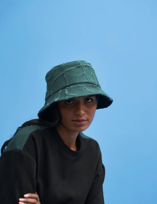 Shoji-Patch Work Bucket Hat