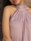 Airy Bow Top - Lilac