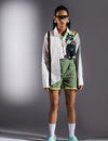BRUSH STROKES CROP SHIRT