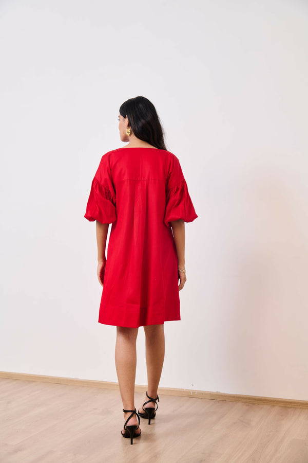 Red & Pink Short Party Dress