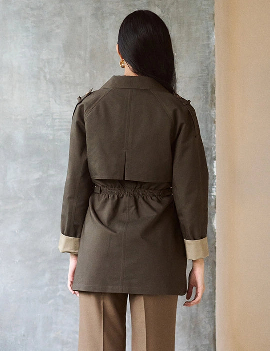 Logus Premium Quest Cotton Double-Breasted Trench Coat