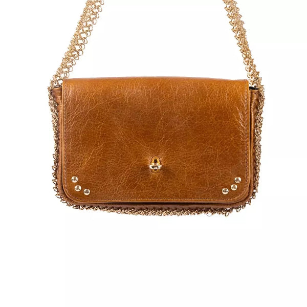 AYRA HANDBAG Tan gold