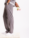 Lehar Embroidered Trouser - Grey