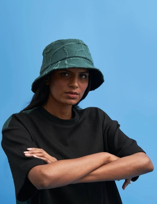 Shoji-Patch Work Bucket Hat