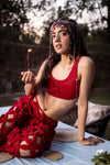 I'M A BIMBO- SCARLET CROCHET CROP TOP