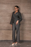Flora Blazer - Earthy Grey